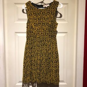 Altar’d State black and mustard small dress
